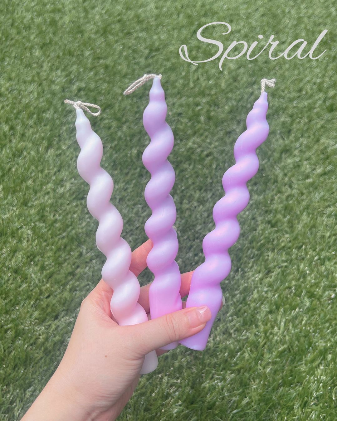 Swirl/Spiral Taper Candle